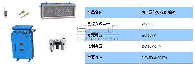 阻车器气动控制及动力系统